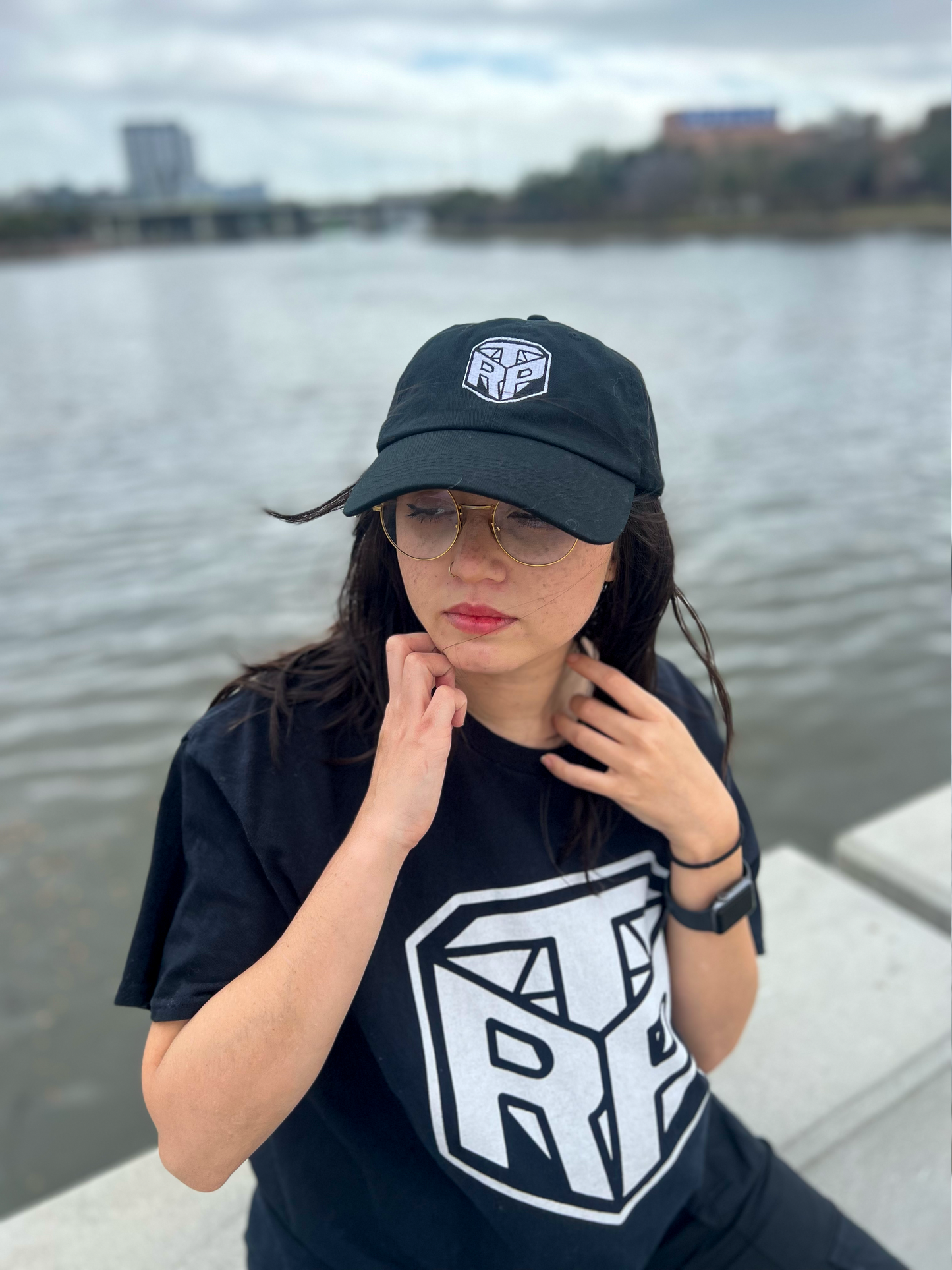 EMBROIDERED LOGO DAD HAT